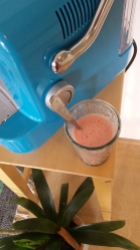 Strawberry yougurt juice